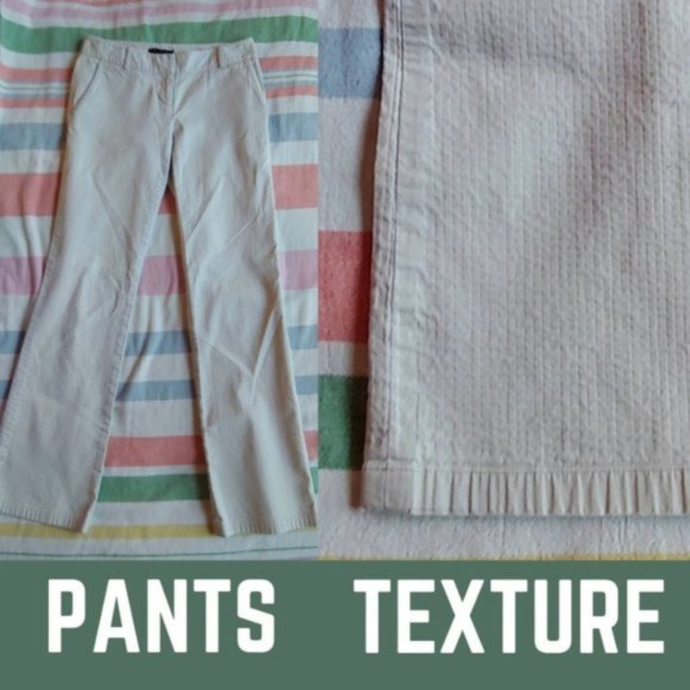 Laundry White/Cream Cotton Textured Pants